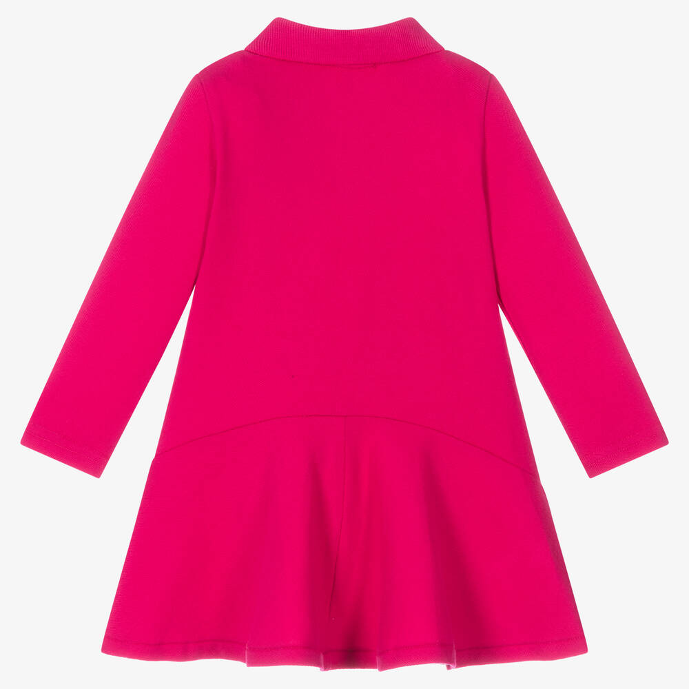 Girls pink 2025 polo dress