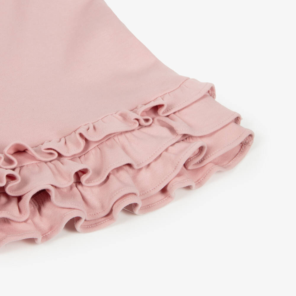 Ralph Lauren-Baby Girls Powder Pink Cotton Ruffled Polo Dress | Childrensalon Outlet