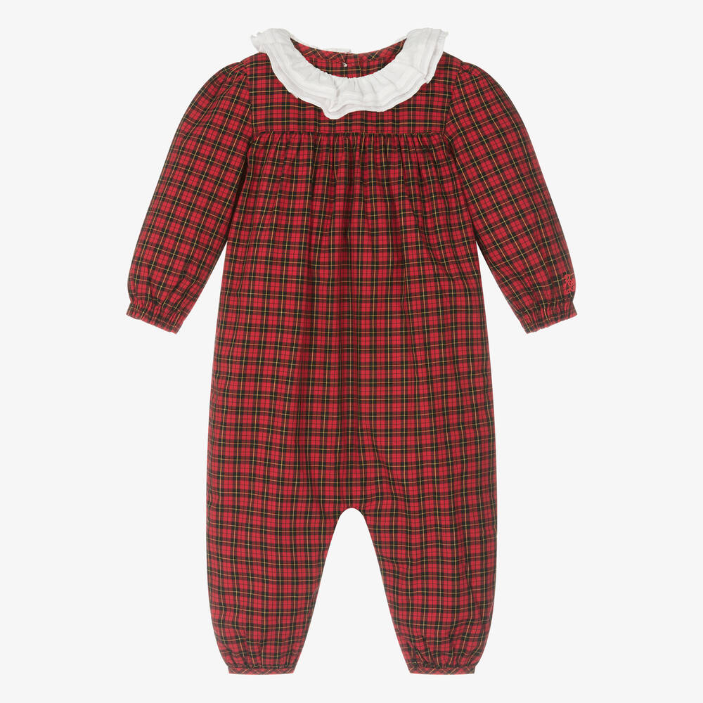 Ralph Lauren - Pyjama rouge en coton bébé | Childrensalon