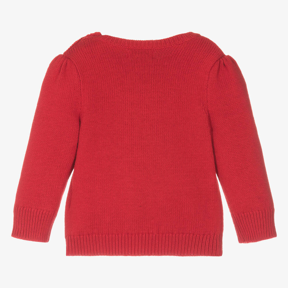 Red sweater for baby girl on sale