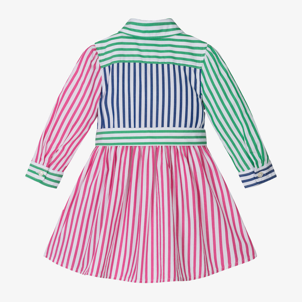 Ralph Lauren-Baby Girls Striped Cotton Shirt Dress | Childrensalon Outlet