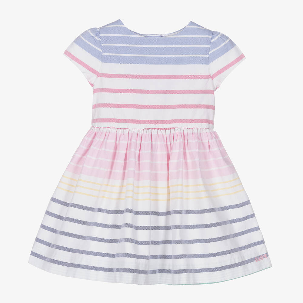 Ralph Lauren - Ensemble robe rayé Bébé fille | Childrensalon