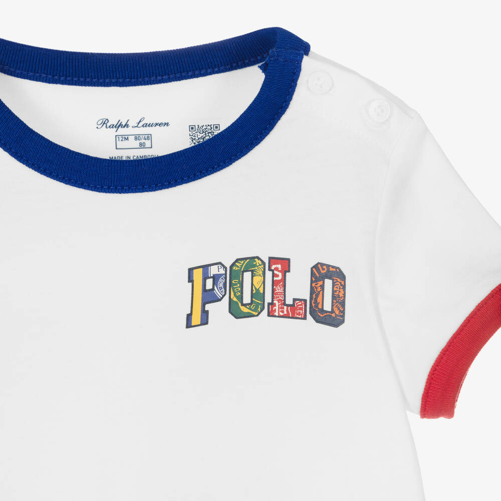 Ralph Lauren-Baby Girls White Dress Set | Childrensalon Outlet