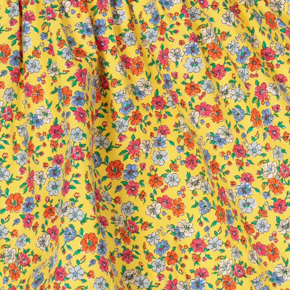 رالف لورين-طقم فستان قطن لون أصفر للمولودات | Childrensalon Outlet