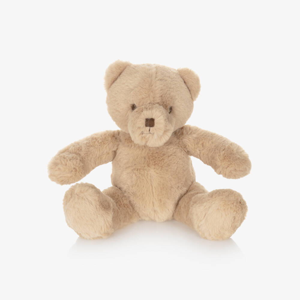 Ralph Lauren-Beige Polo Bear Soft Toy with Navy Blue Flag Sweater (20cm) | Childrensalon Outlet