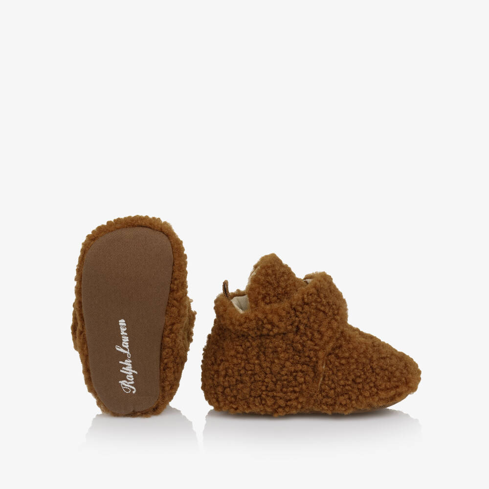 Ralph Lauren-Beige Teddy Pre Walker | Childrensalon Outlet