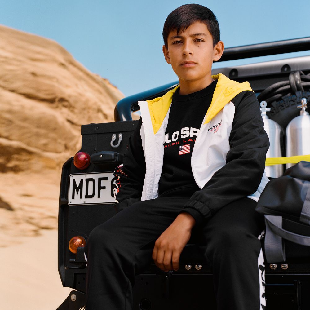 Polo ralph lauren black joggers online