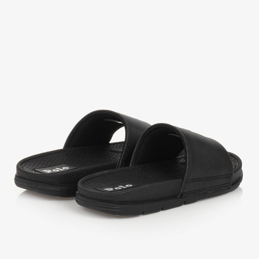 Ralph lauren black sliders store