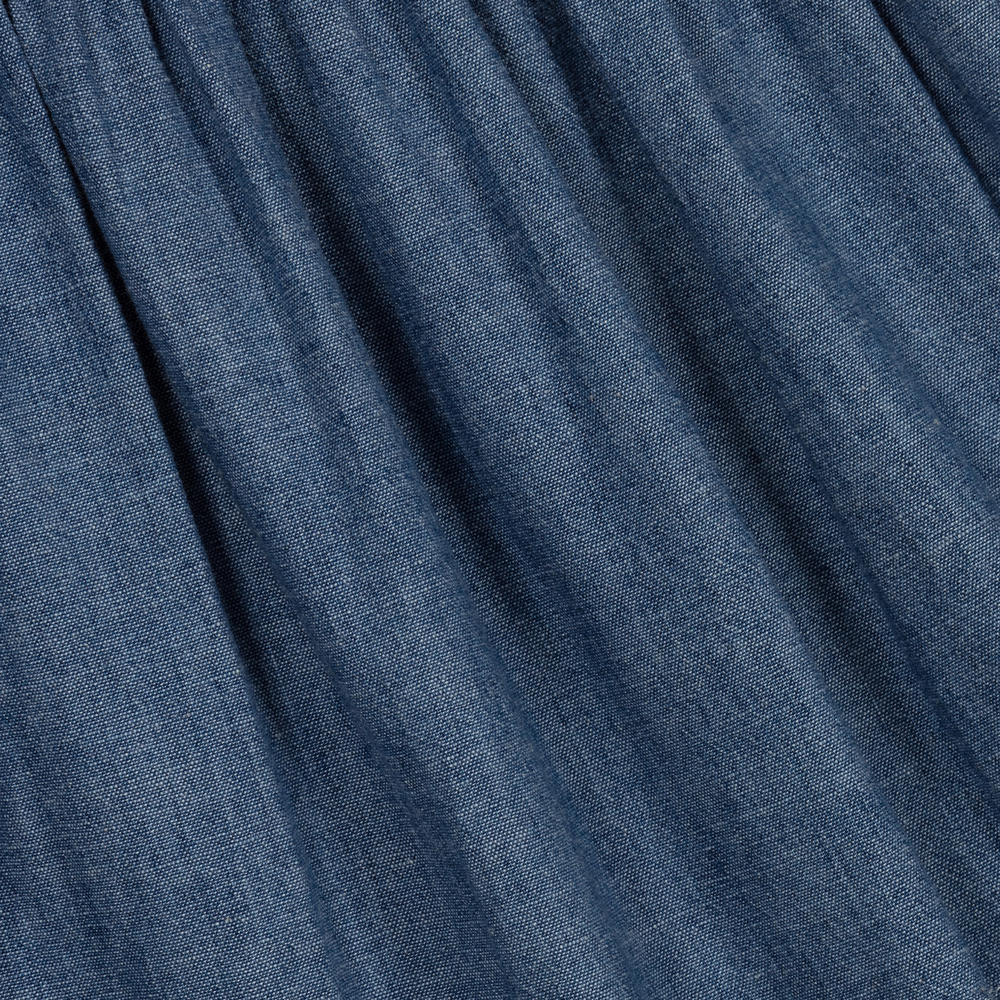 Polo Ralph Lauren-Blue Chambray Ruffle Dress | Childrensalon Outlet