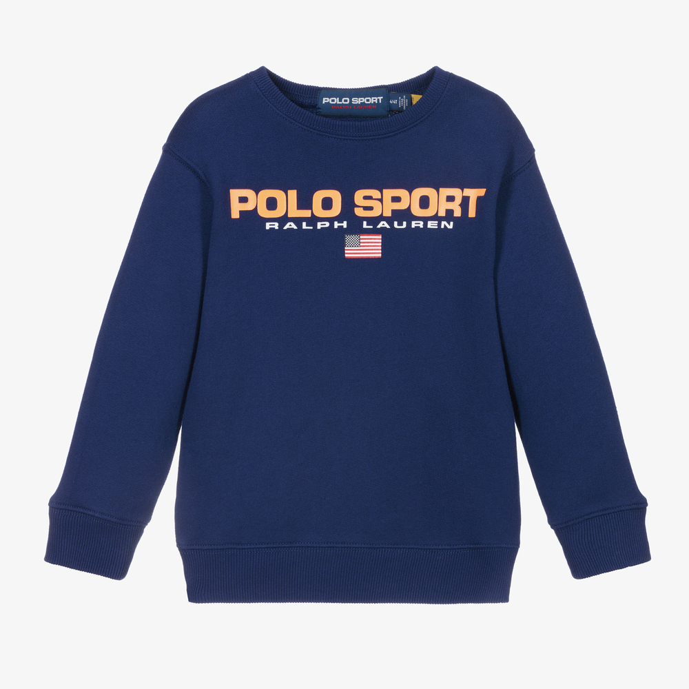 Polo Ralph Lauren - Blue Polo Sport Sweatshirt | Childrensalon Outlet