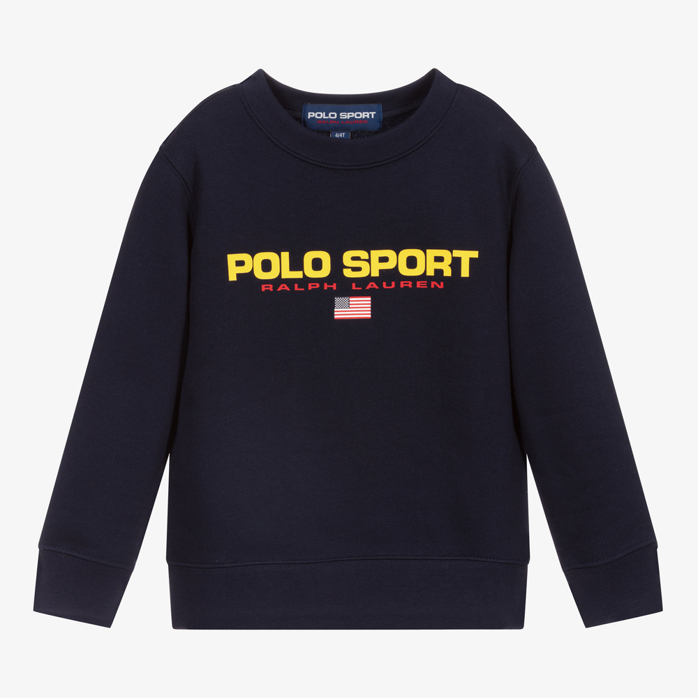 Polo Ralph Lauren - Blaues Polo Sport Sweatshirt | Childrensalon