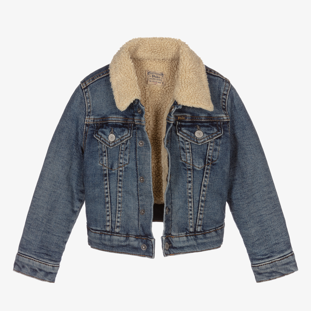 Polo ralph lauren denim sherpa jacket online