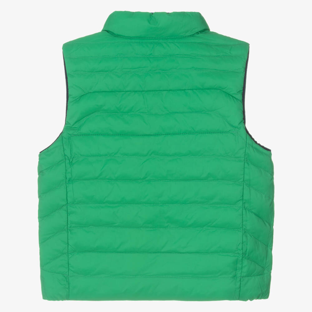 Ralph Lauren-Blue & Tangerine Boys Reversible Vest | Childrensalon Outlet