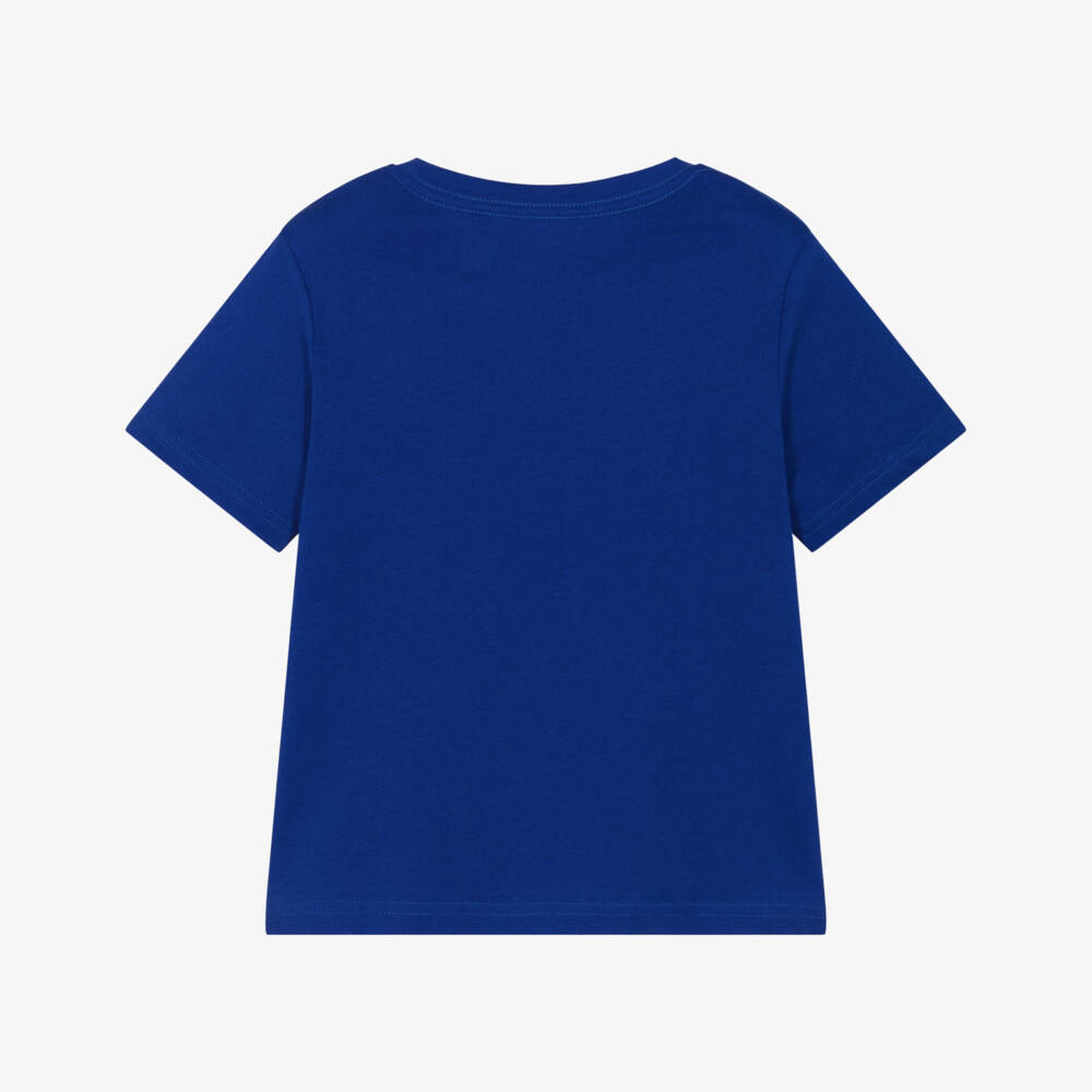 Ralph Lauren-Boys Azure Blue Cotton Pony Logo T-Shirt | Childrensalon Outlet