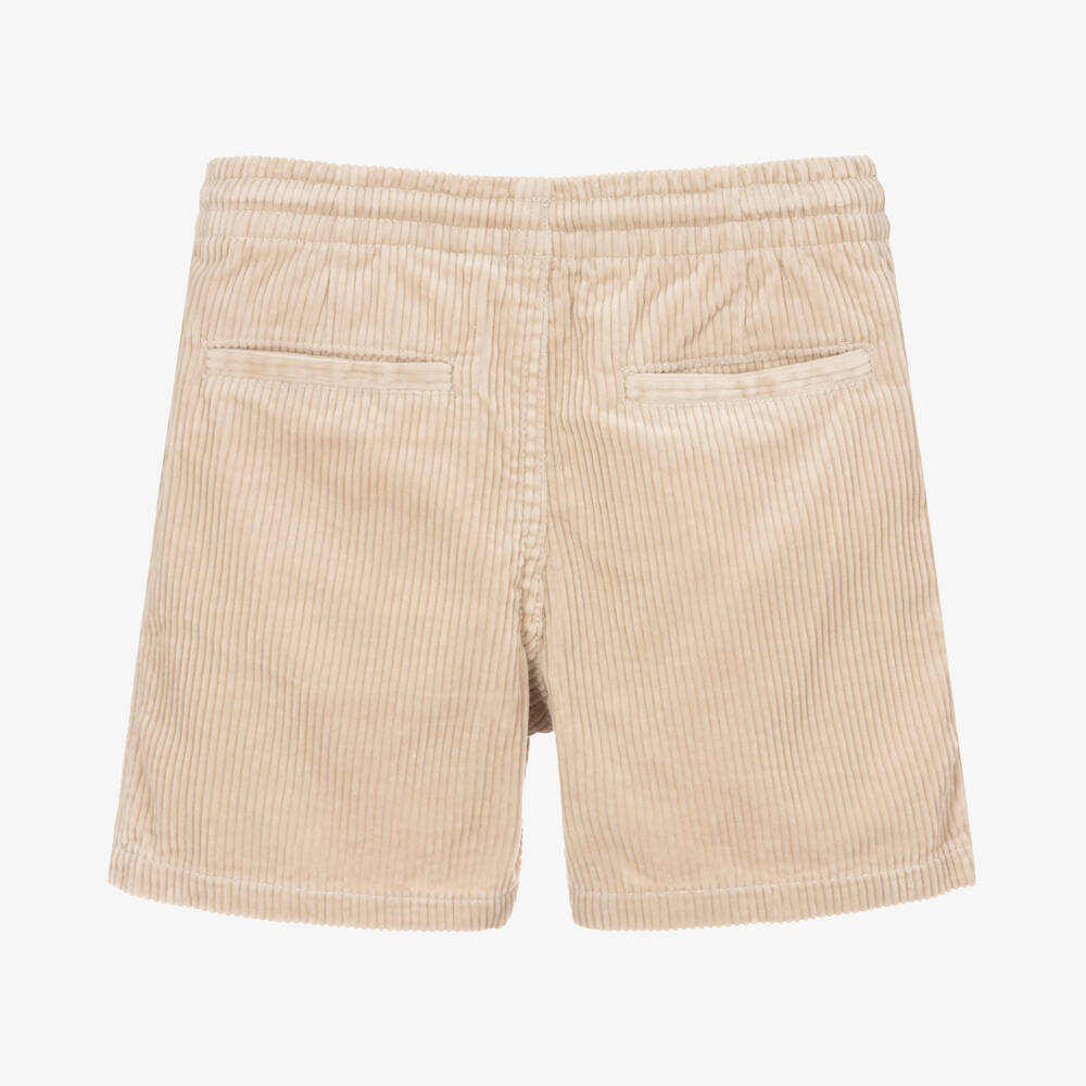 White 2025 corduroy shorts