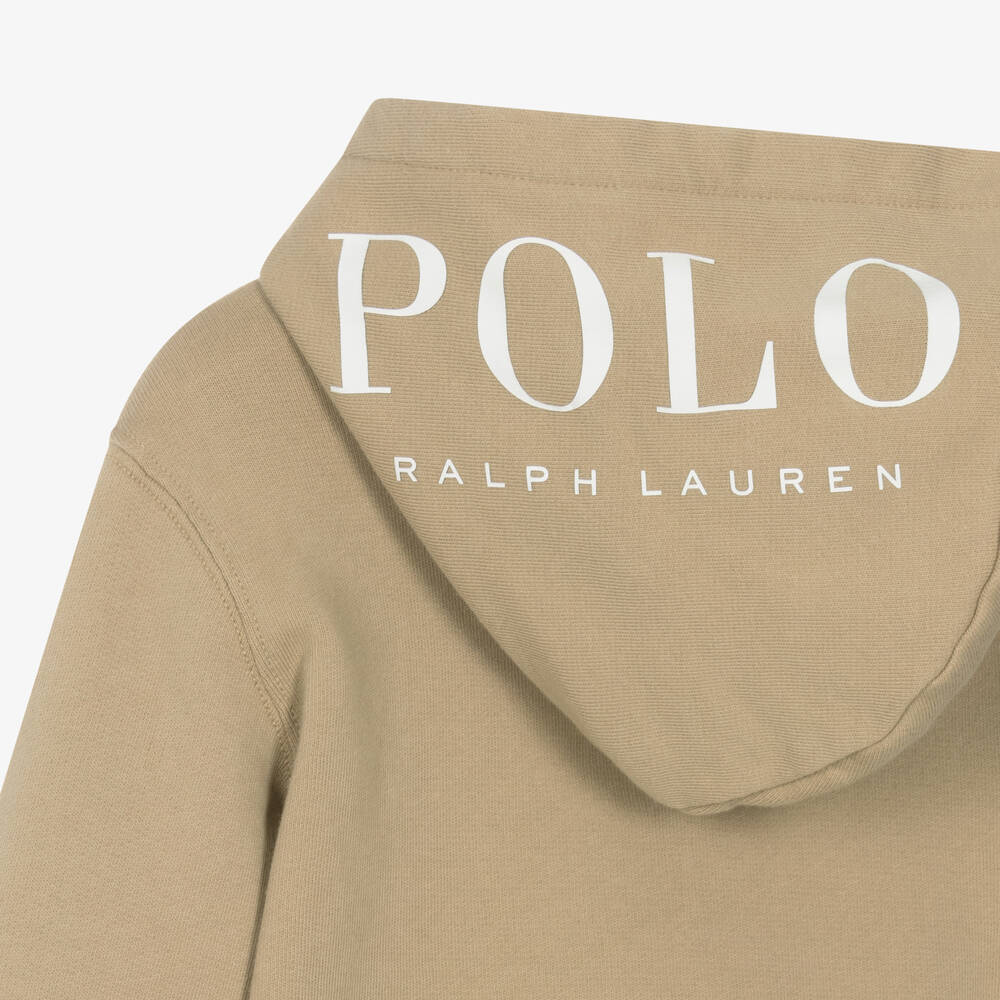 Ralph lauren beige hoodie on sale
