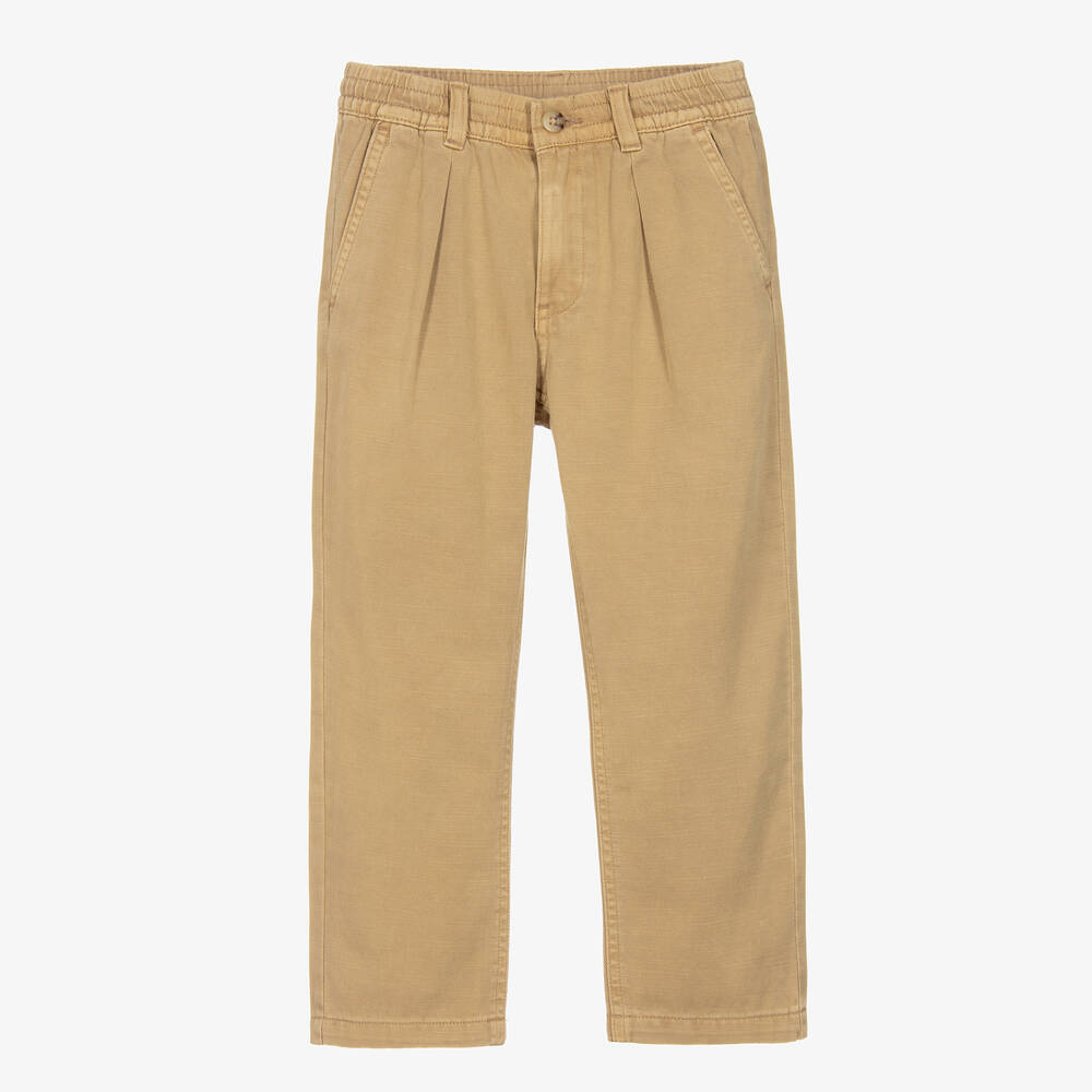 Ralph Lauren - Pantalon beige en coton garçon | Childrensalon