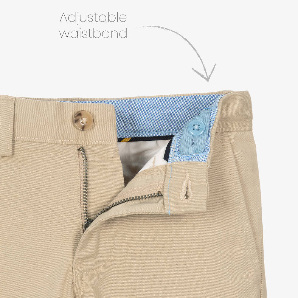 Ralph Lauren-بنطلون تشينو قطن تويل لون بيج للأولاد | Childrensalon Outlet