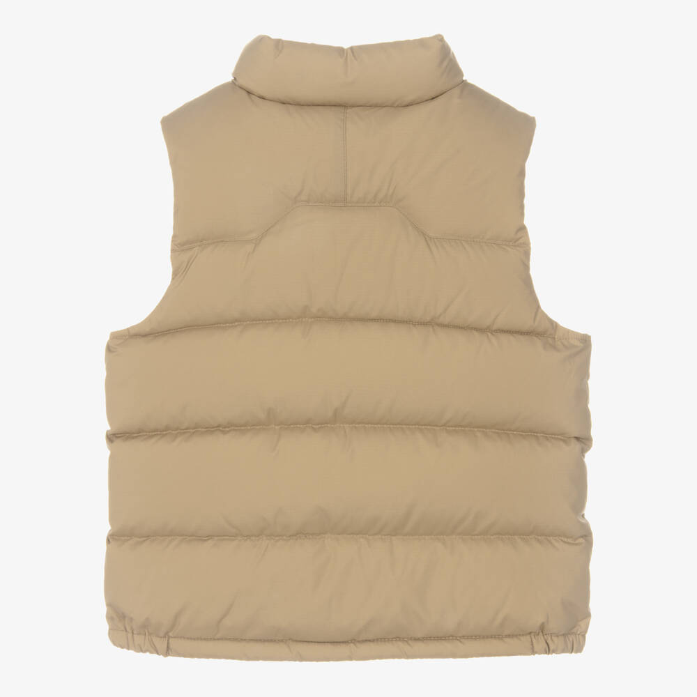 Ralph Lauren-Boys Beige Down Padded Puffer Gilet | Childrensalon Outlet