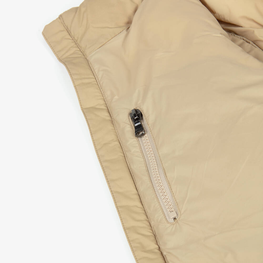 Ralph Lauren-Boys Beige Down Padded Puffer Jacket | Childrensalon Outlet