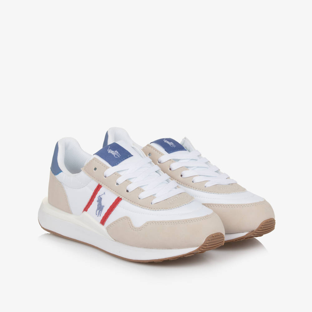 Ralph Lauren-Boys Beige Sporty Comfort Sneakers | Childrensalon Outlet