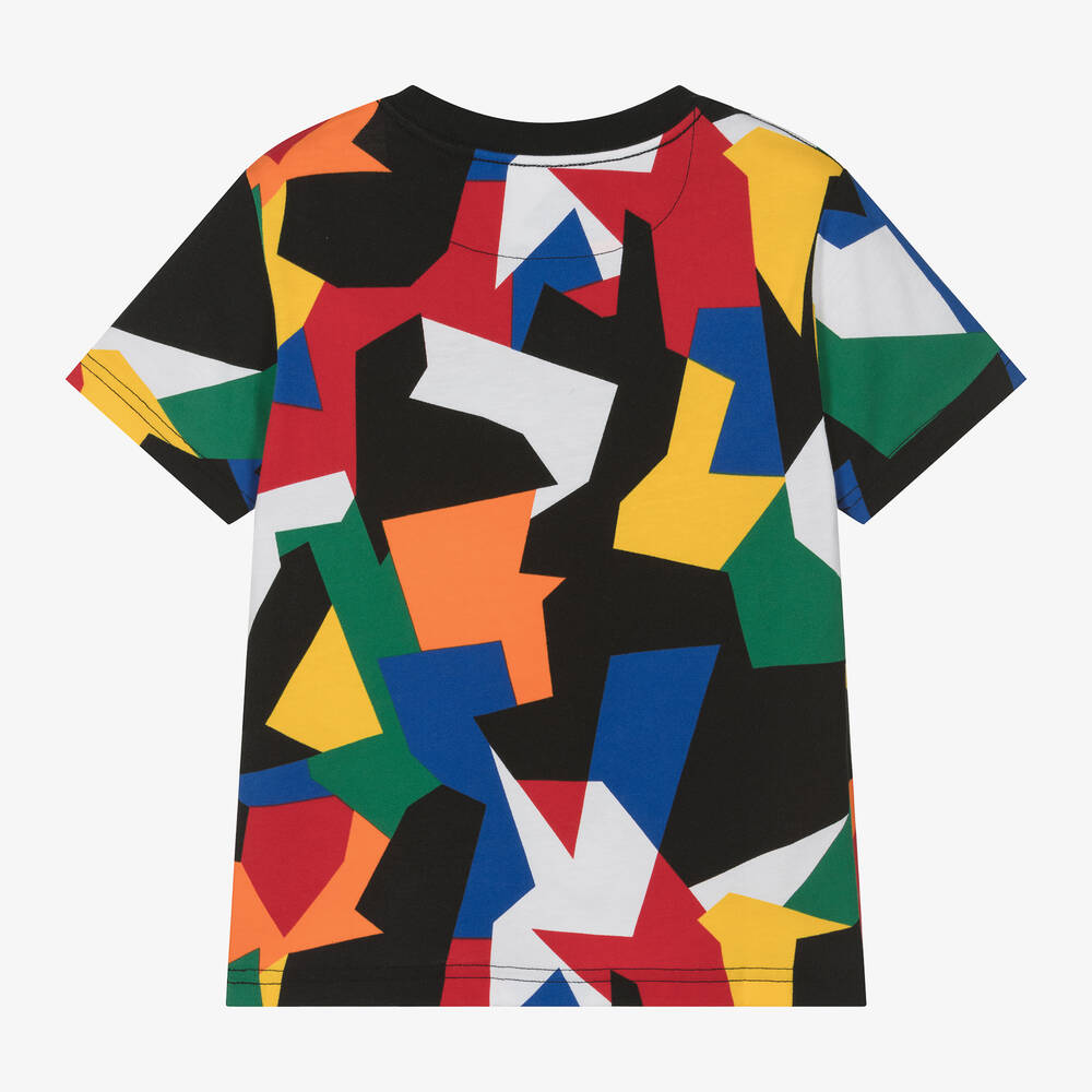 Ralph Lauren-تيشيرت قطن جيرسي لون أسود للأولاد | Childrensalon Outlet