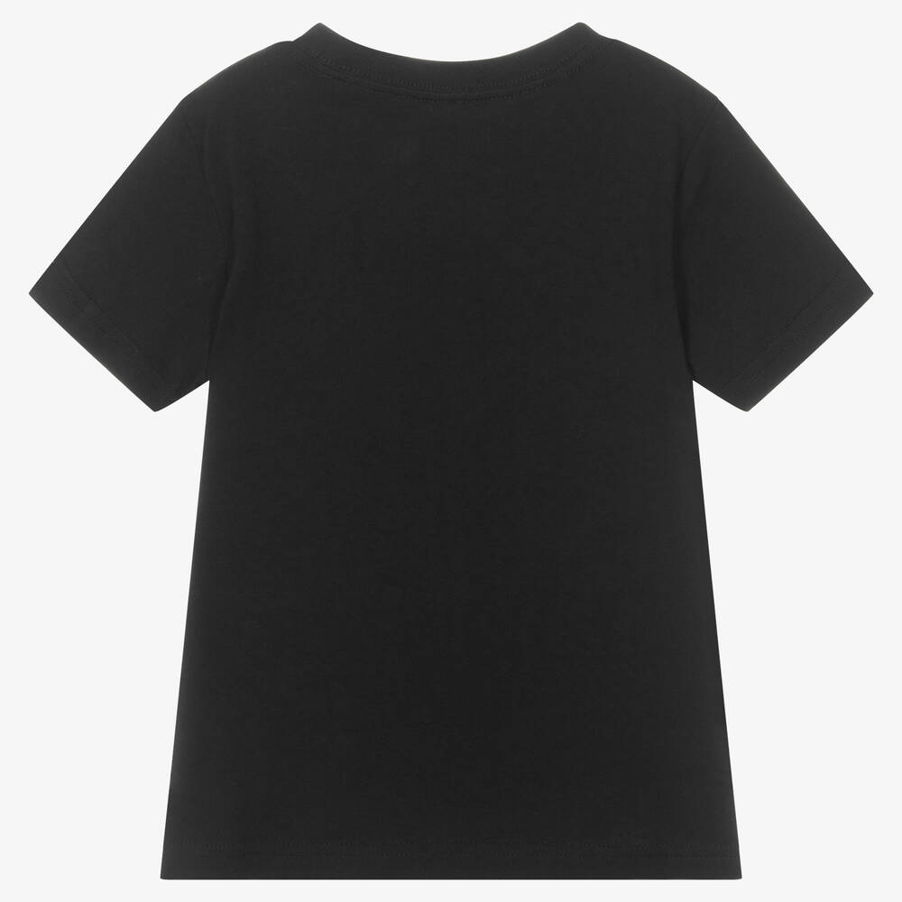Polo رالف لورين-تيشيرت قطن لون أسود للأولاد | Childrensalon Outlet