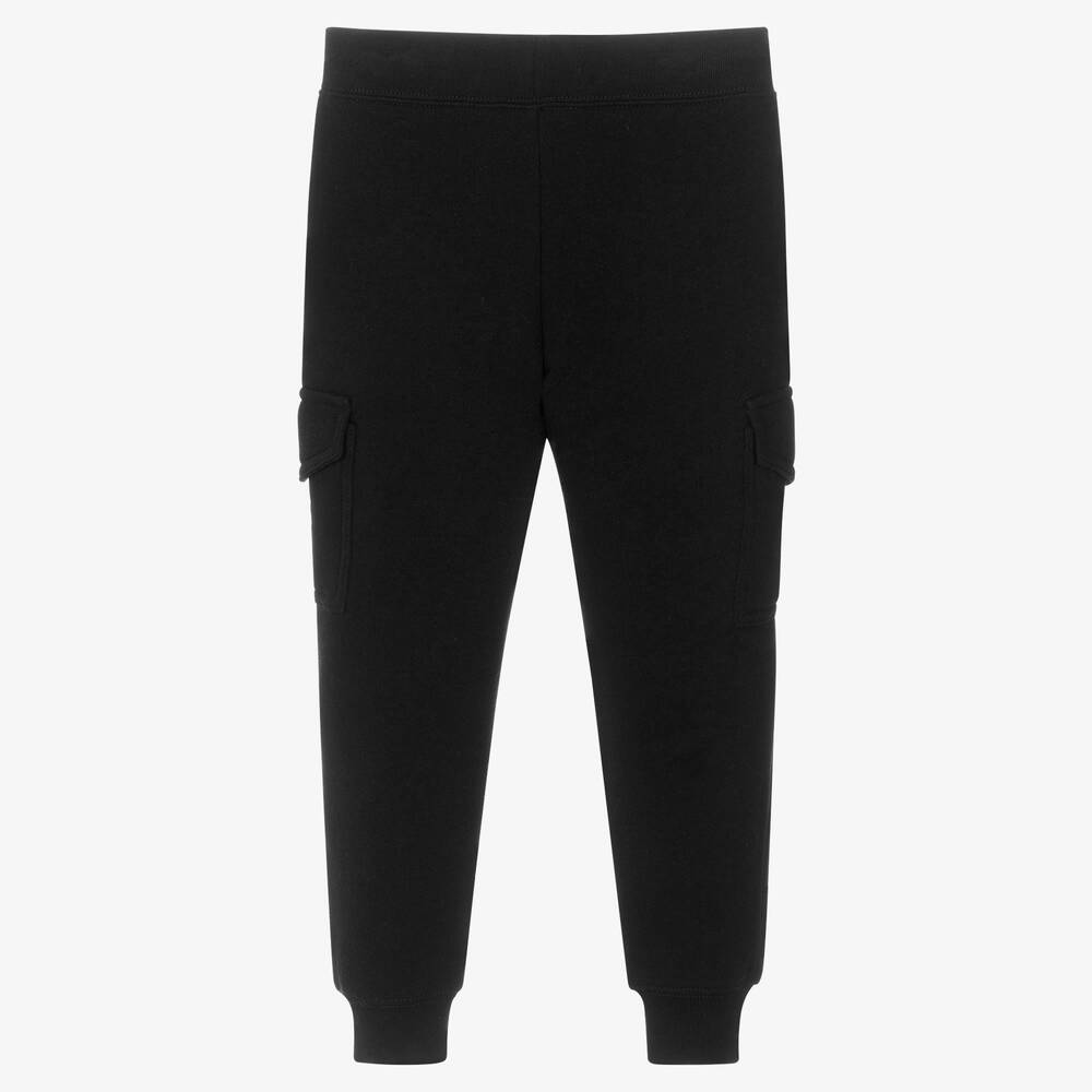 Polo Ralph Lauren Boys Black Cotton Logo Joggers Childrensalon Outlet