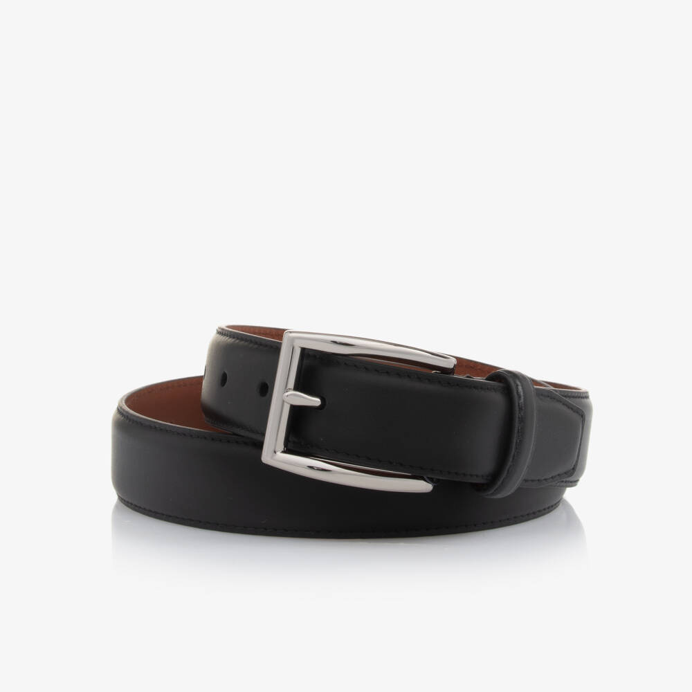 Ralph Lauren-Boys Black Leather Belt | Childrensalon Outlet