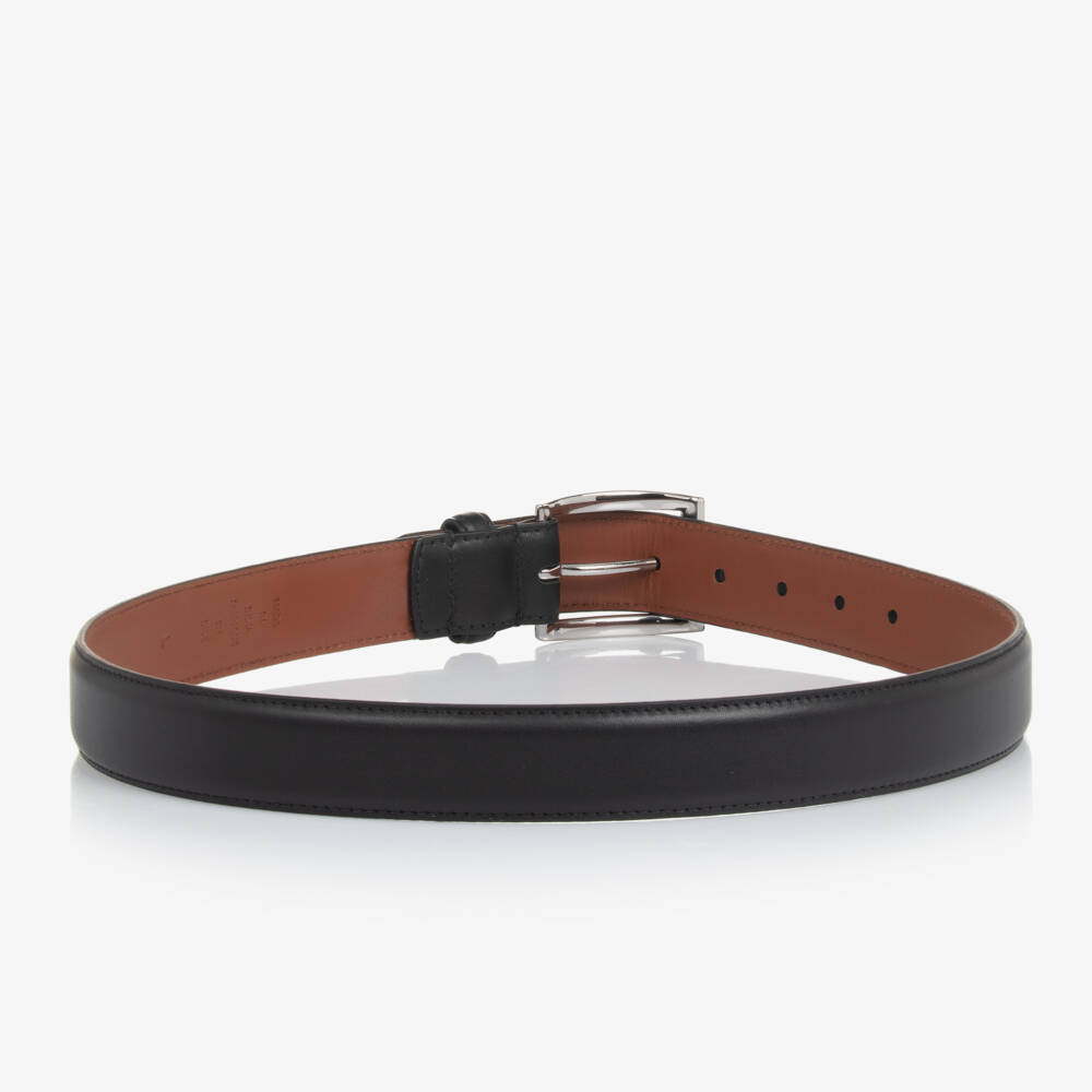 Ralph Lauren-Boys Black Leather Belt | Childrensalon Outlet