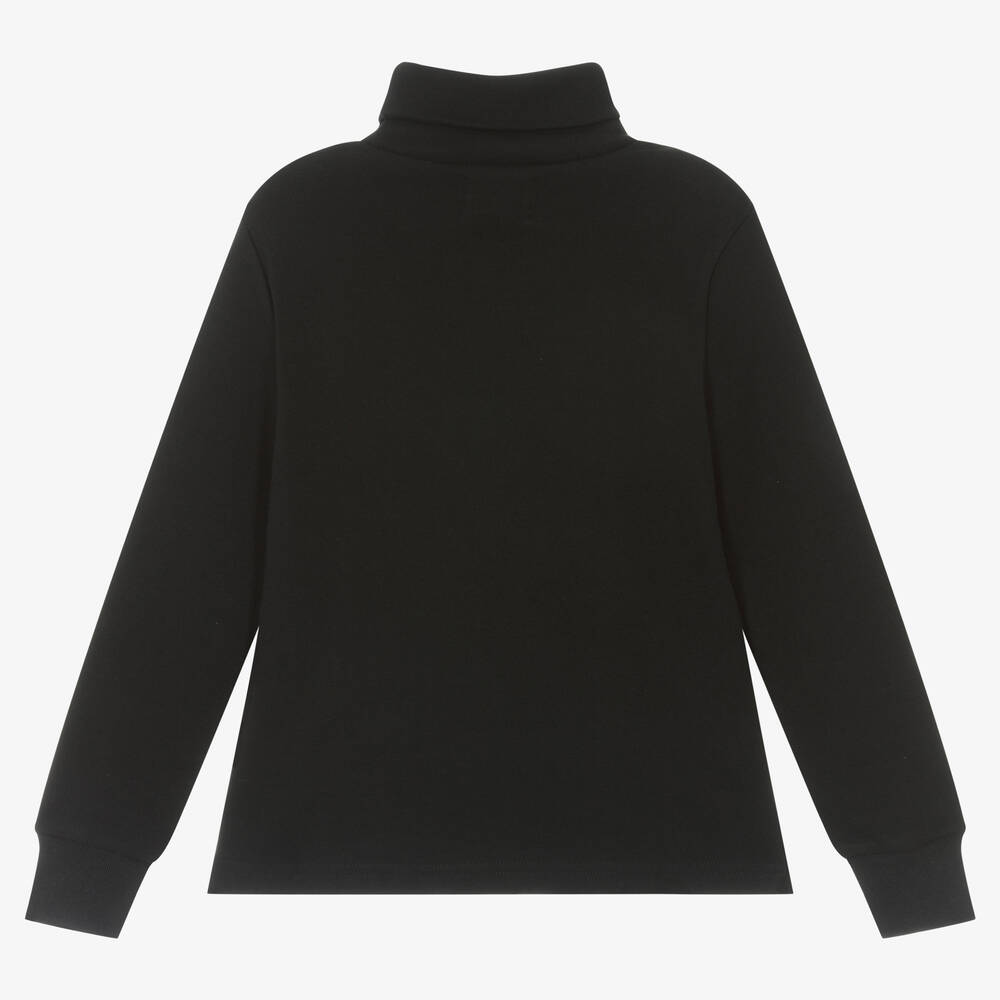 Col roule noir ralph lauren best sale
