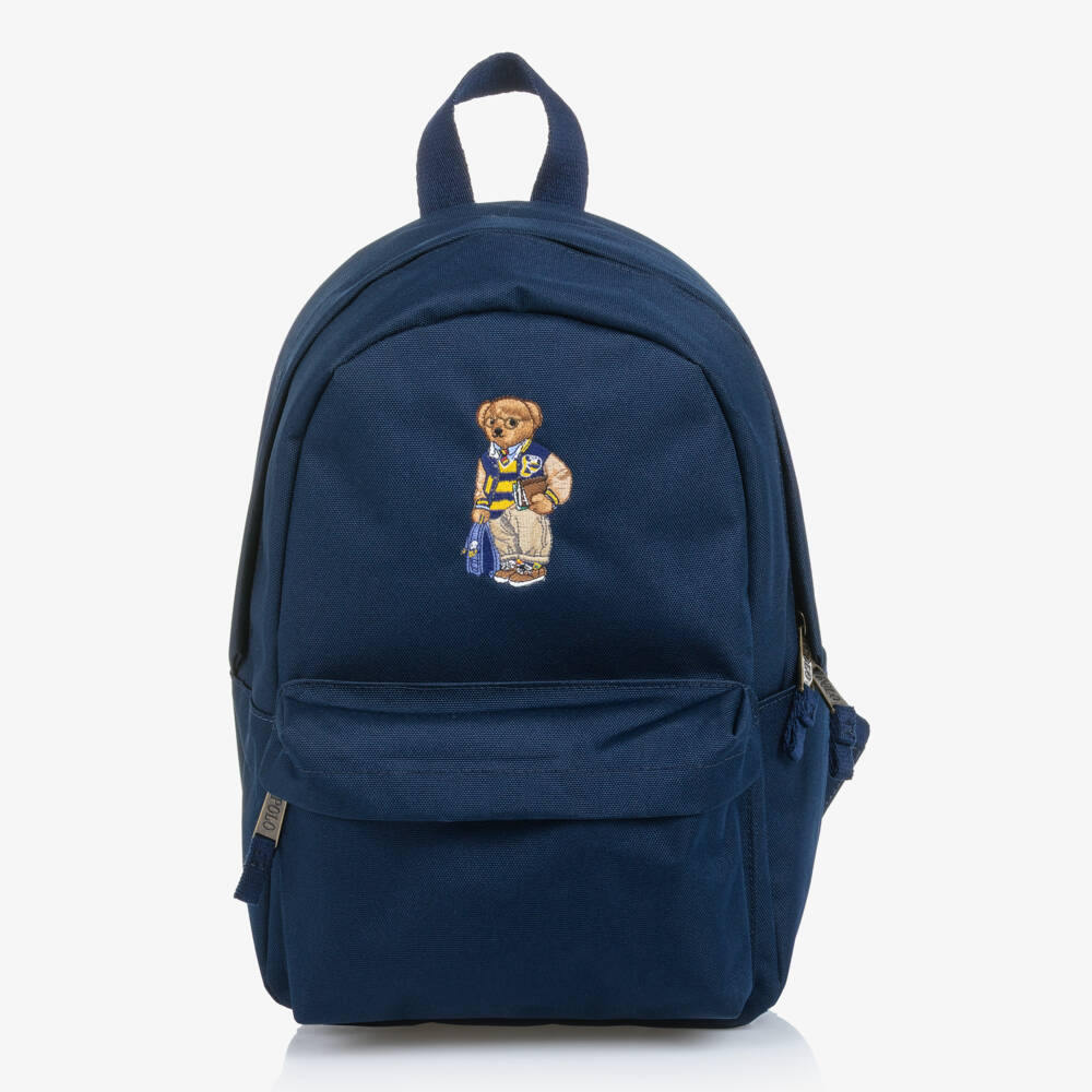 Ralph Lauren-Boys Blue Bear Backpack | Childrensalon Outlet