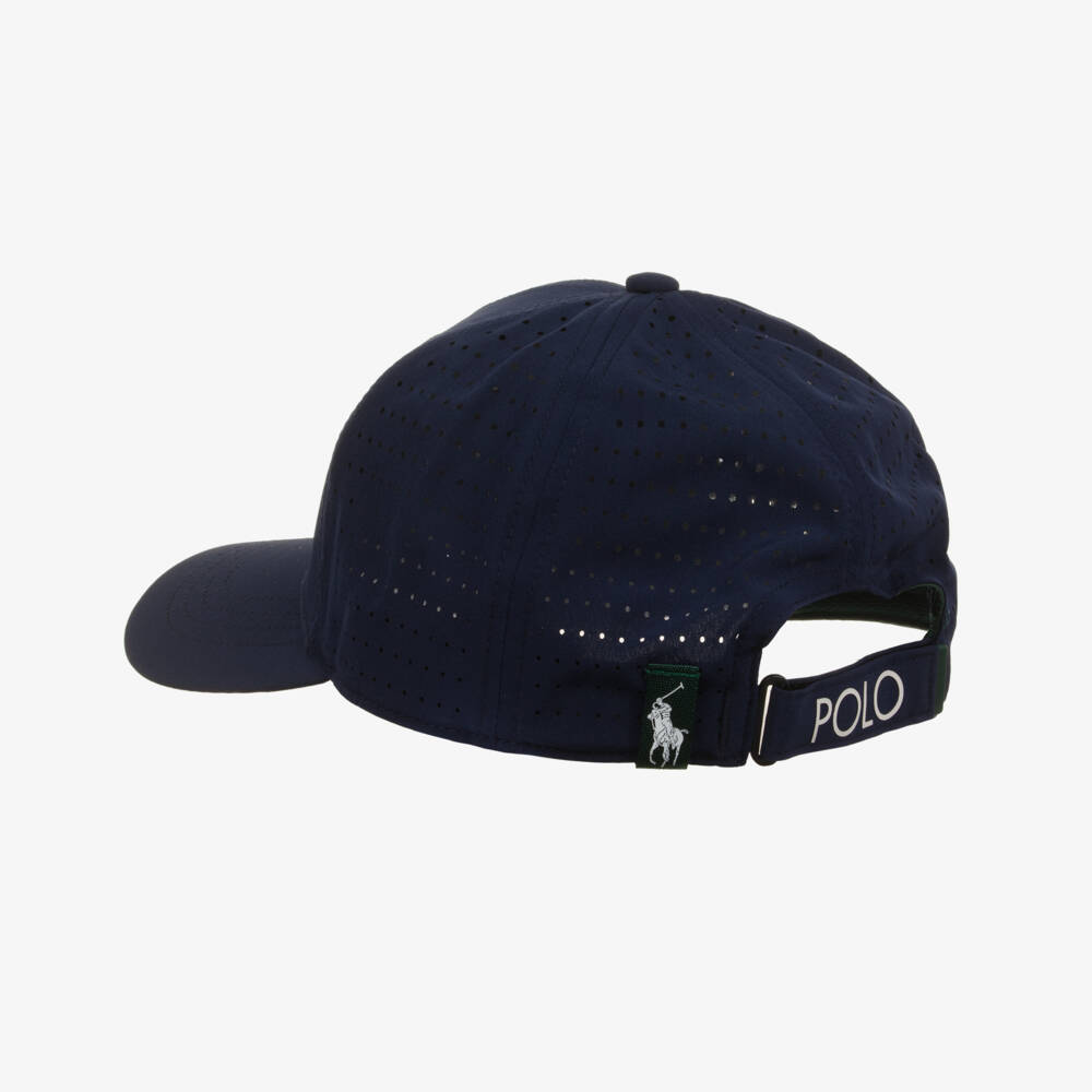 Ralph Lauren-Boys Blue Championship Cap | Childrensalon Outlet