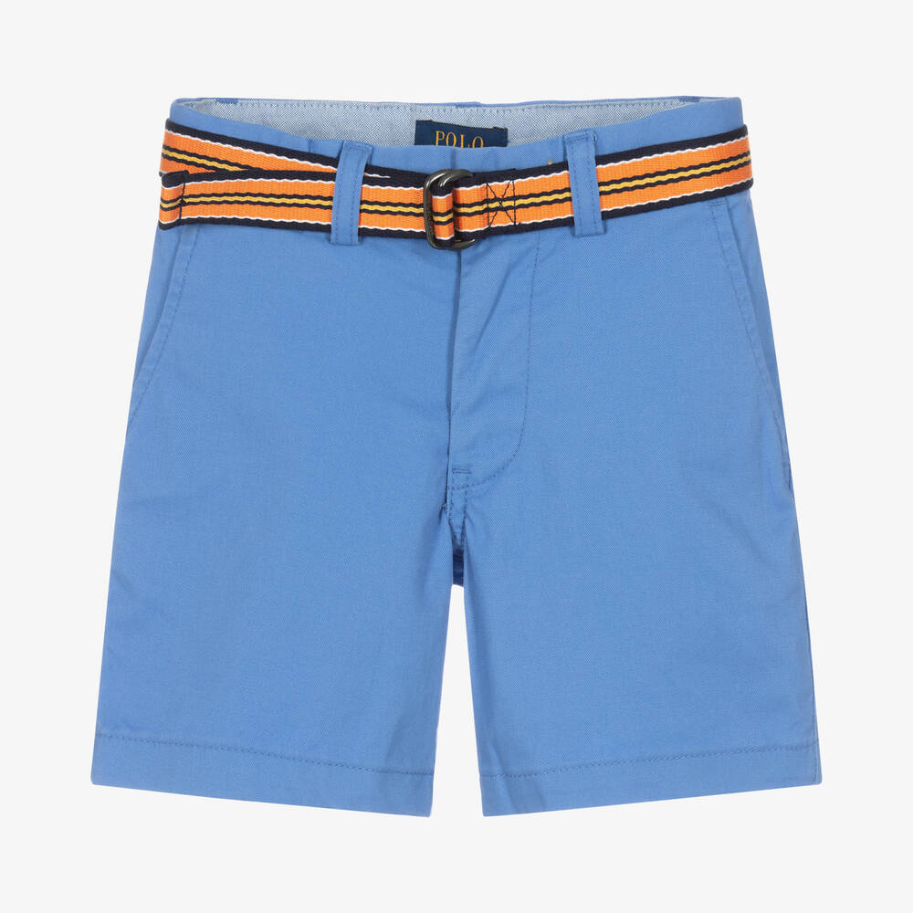 Ralph Lauren - Blaue Chino-Shorts aus Baumwolle | Childrensalon