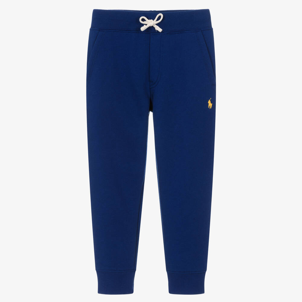 Ralph Lauren - Jogging bleu en coton Garçon | Childrensalon