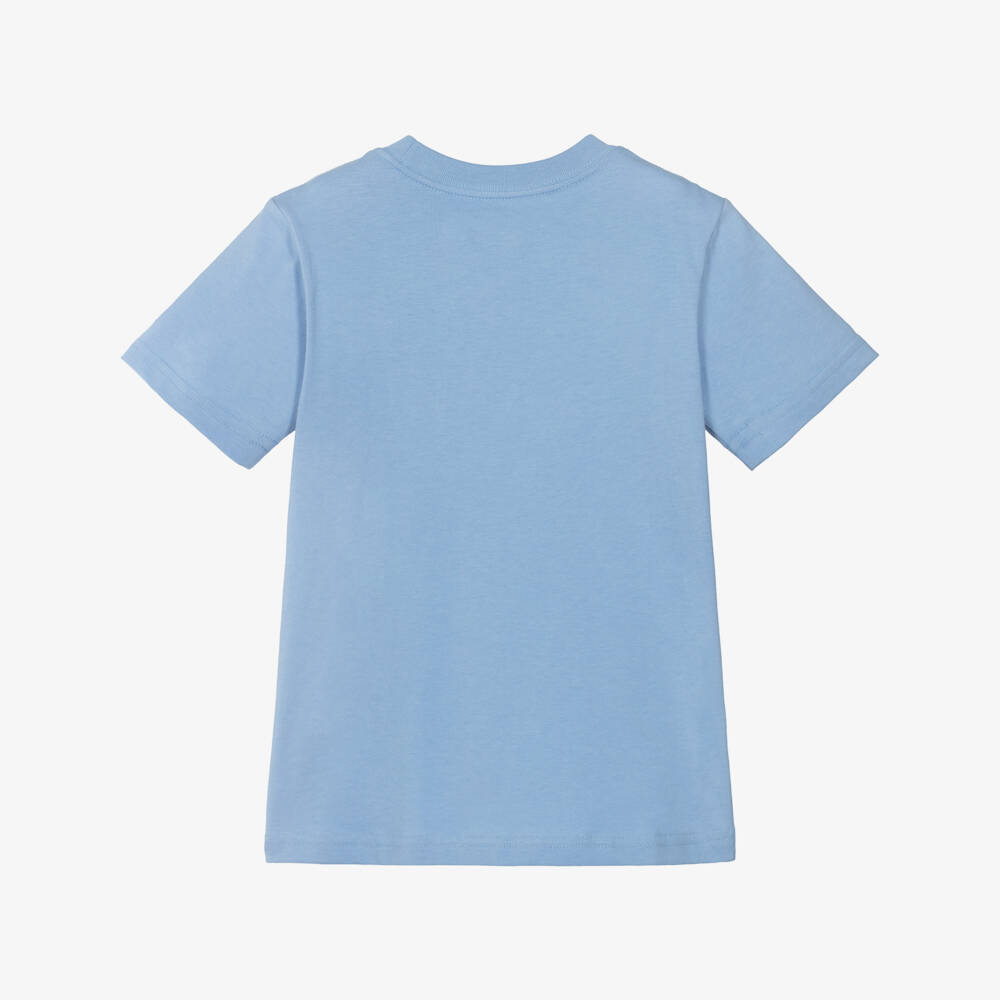 Ralph Lauren-Boys Blue Cotton Pocket with Pony Logo T-Shirt | Childrensalon Outlet