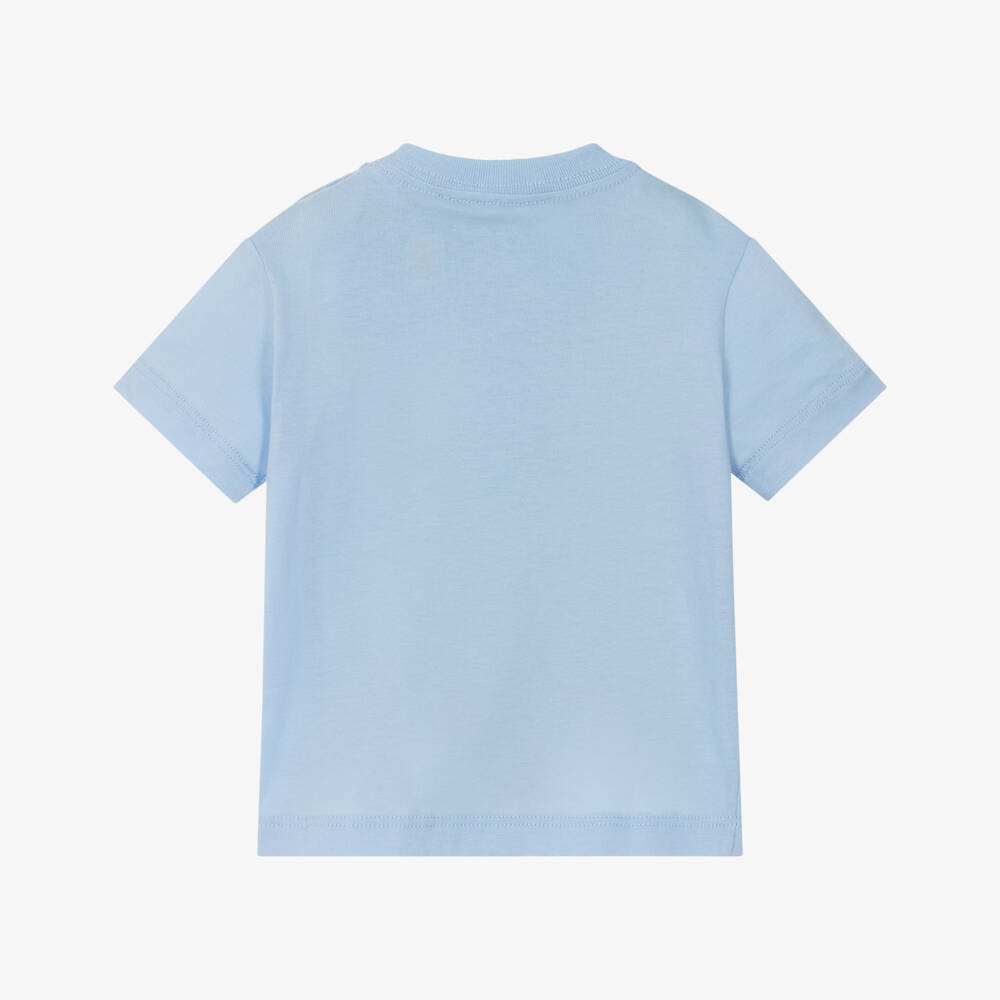 Ralph Lauren-Boys Blue Cotton Polo Tee | Childrensalon Outlet