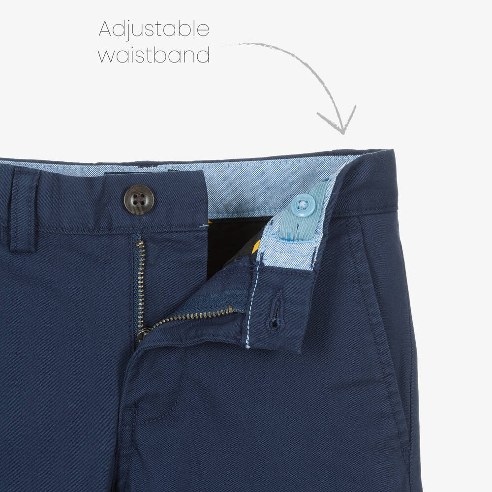 رالف لورين-بنطلون تشينو قطن تويل لون كحلي للأولاد | Childrensalon Outlet