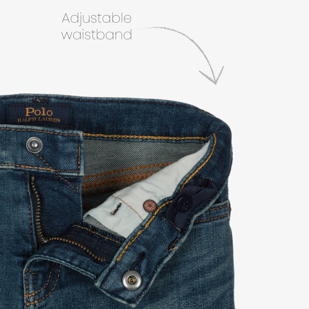 Ralph Lauren-Boys Blue Denim Skinny Jeans | Childrensalon Outlet