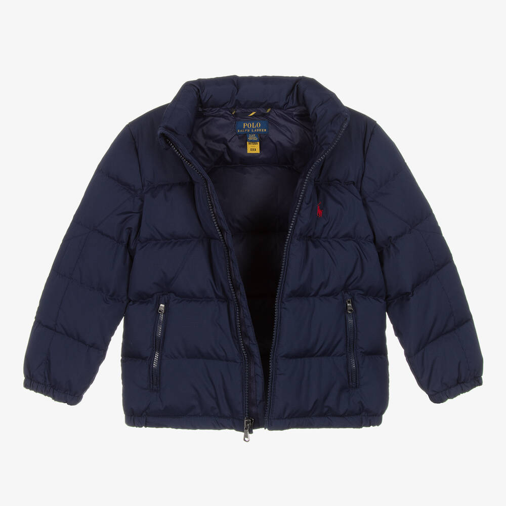 Ralph Lauren Boys Blue Down Puffer Jacket