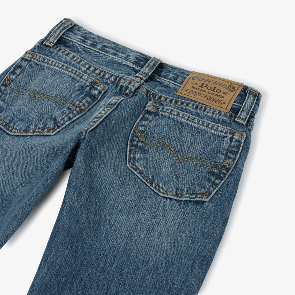 Ralph Lauren-Boys Blue Easy-Fit Trousers | Childrensalon Outlet
