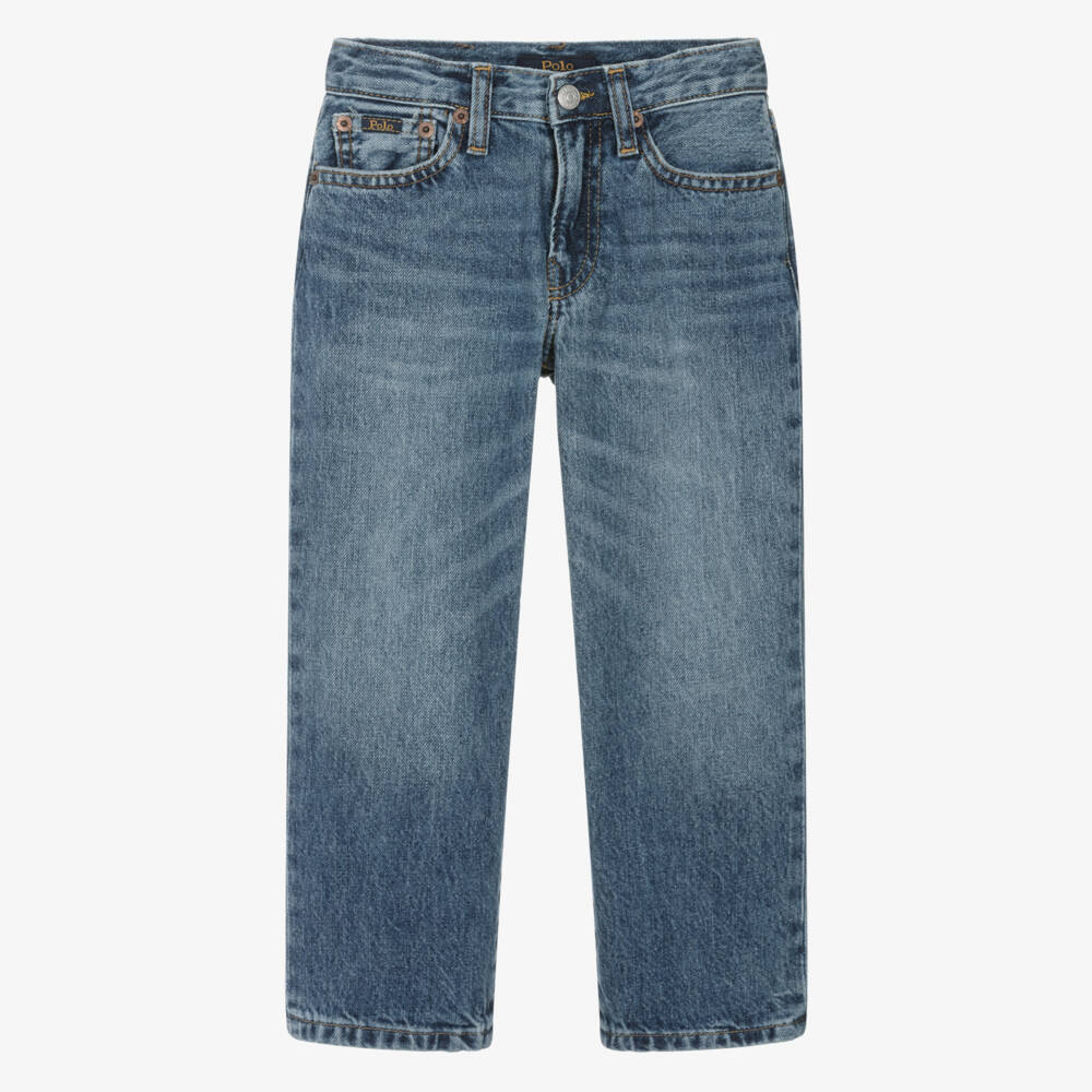 Ralph Lauren-Boys Blue Easy-Fit Trousers | Childrensalon Outlet