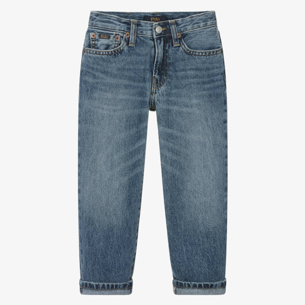 Ralph Lauren-Boys Blue Easy-Fit Trousers | Childrensalon Outlet