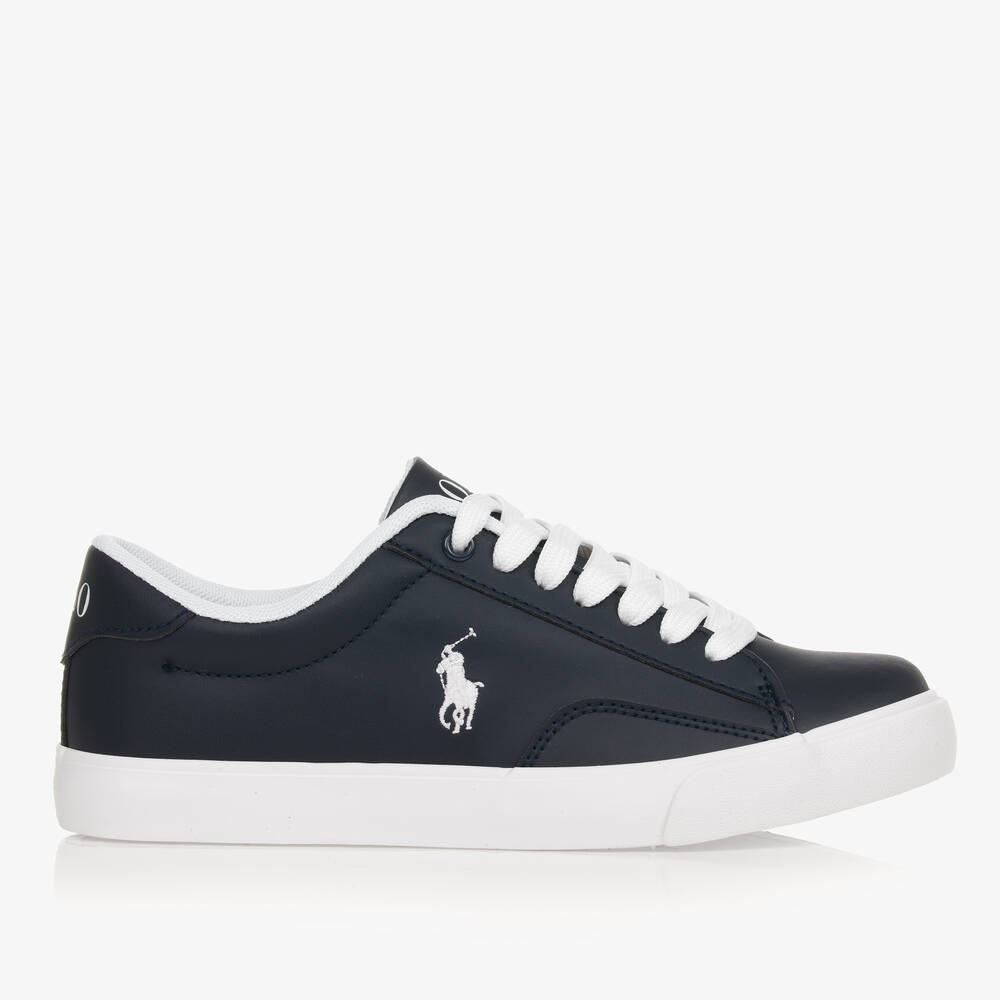 Blue ralph lauren trainers hot sale