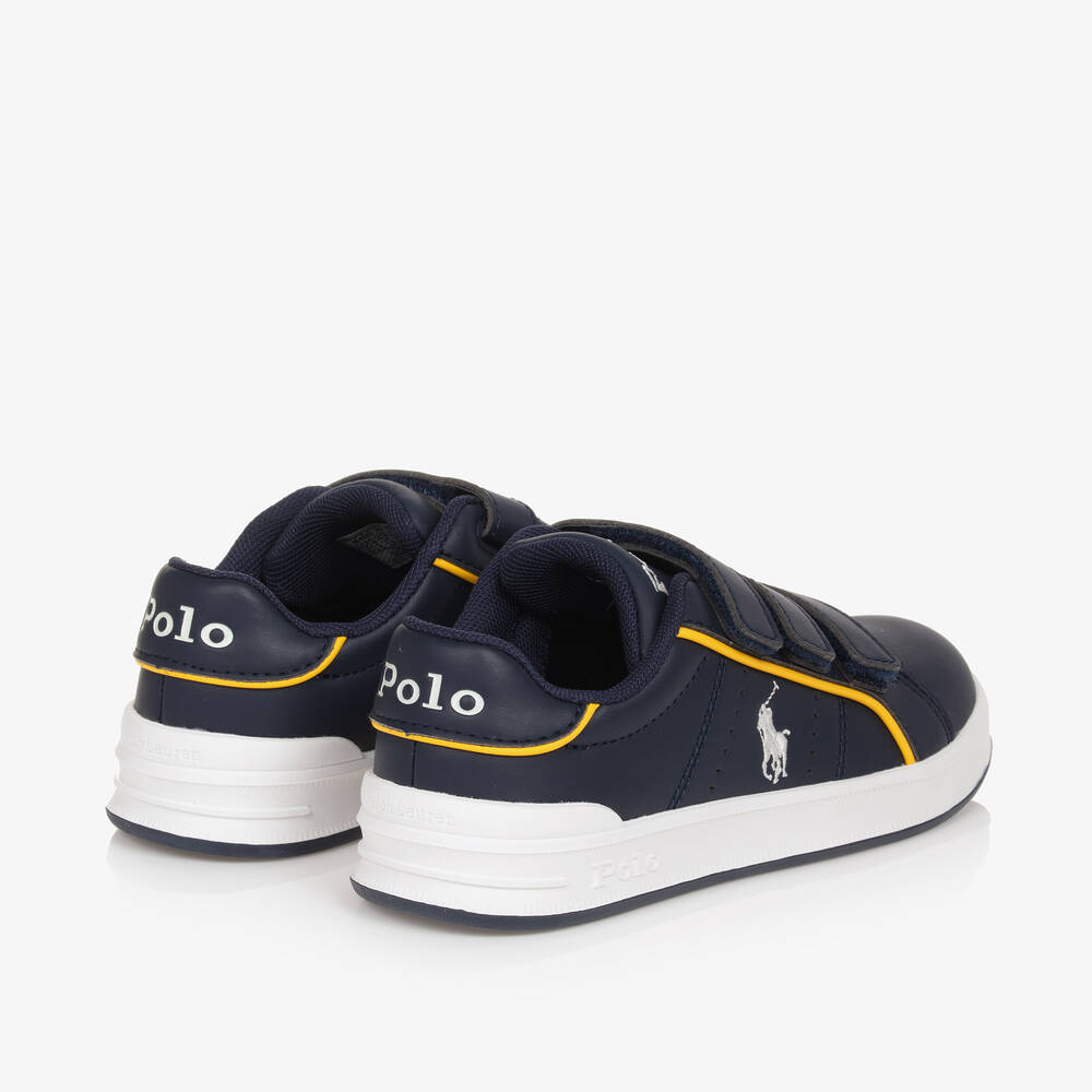 Ralph lauren black velcro trainers hot sale