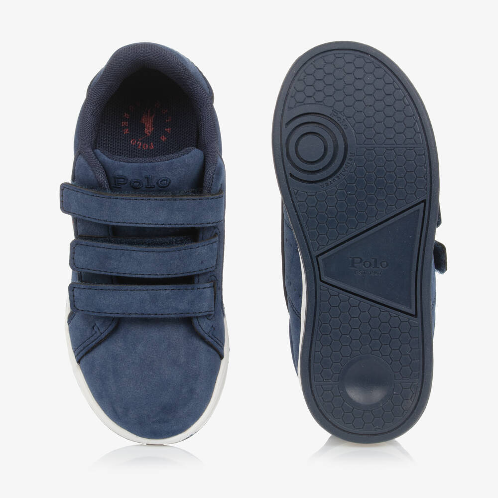 Ralph Lauren-حذاء رياضي بشريط لاصق لون كحلي للأولاد | Childrensalon Outlet