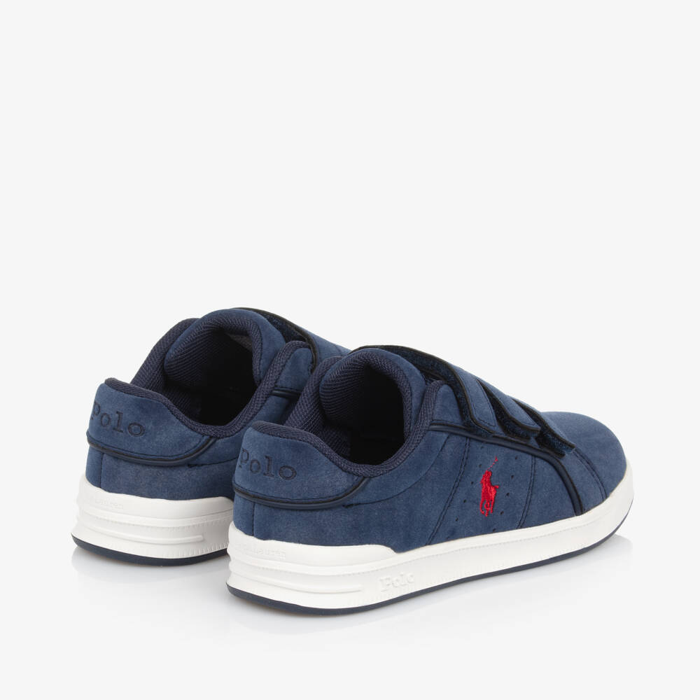 Ralph Lauren-حذاء رياضي بشريط لاصق لون كحلي للأولاد | Childrensalon Outlet