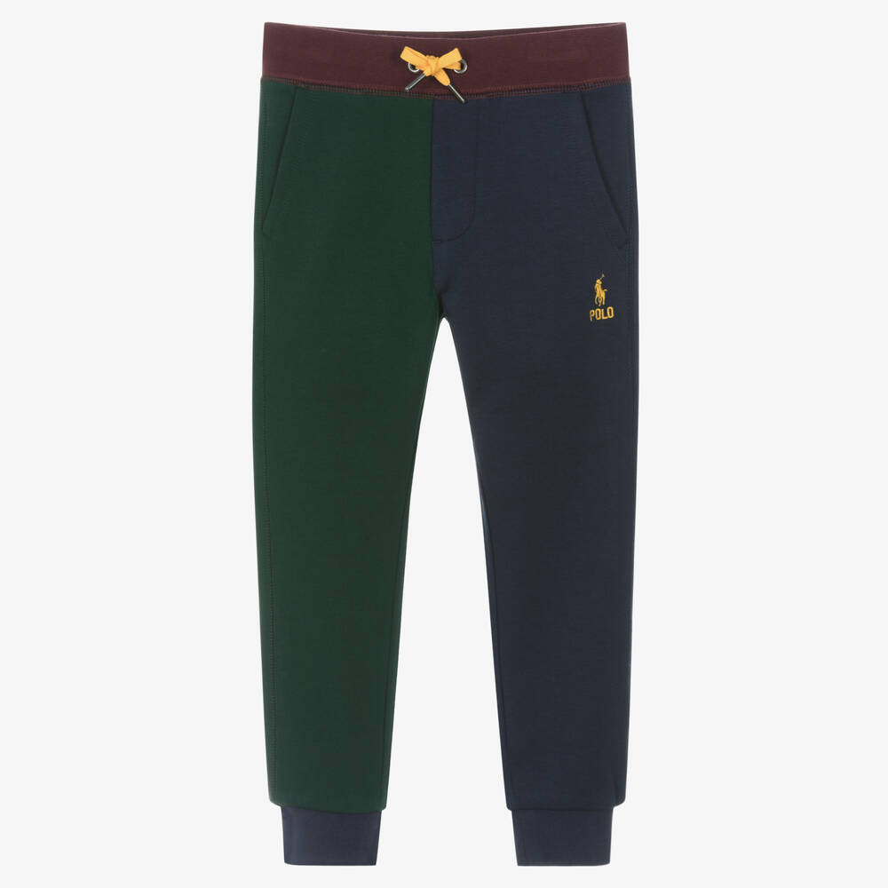 Ralph Lauren - Baumwoll-Jogginghose Blau/Grün | Childrensalon