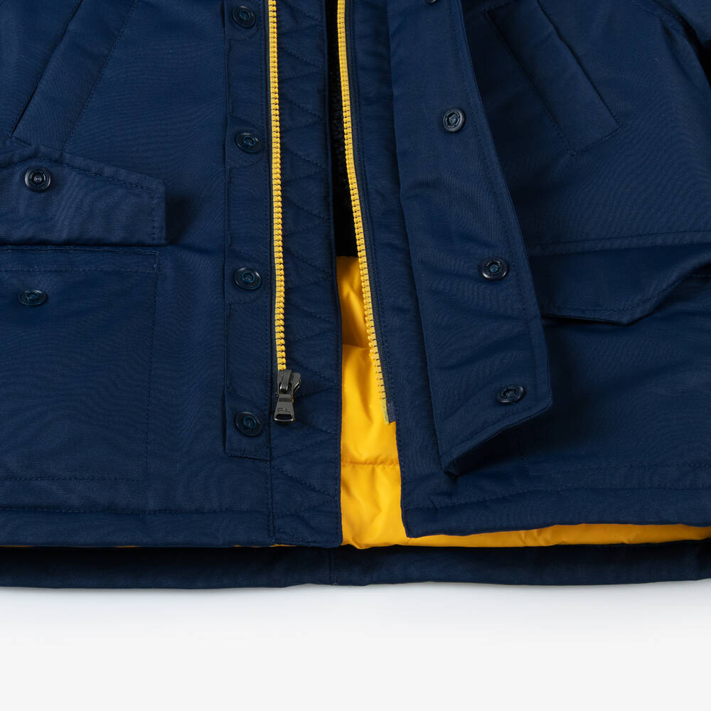 Ralph Lauren-Boys Blue Hooded Down Padded Parka | Childrensalon Outlet