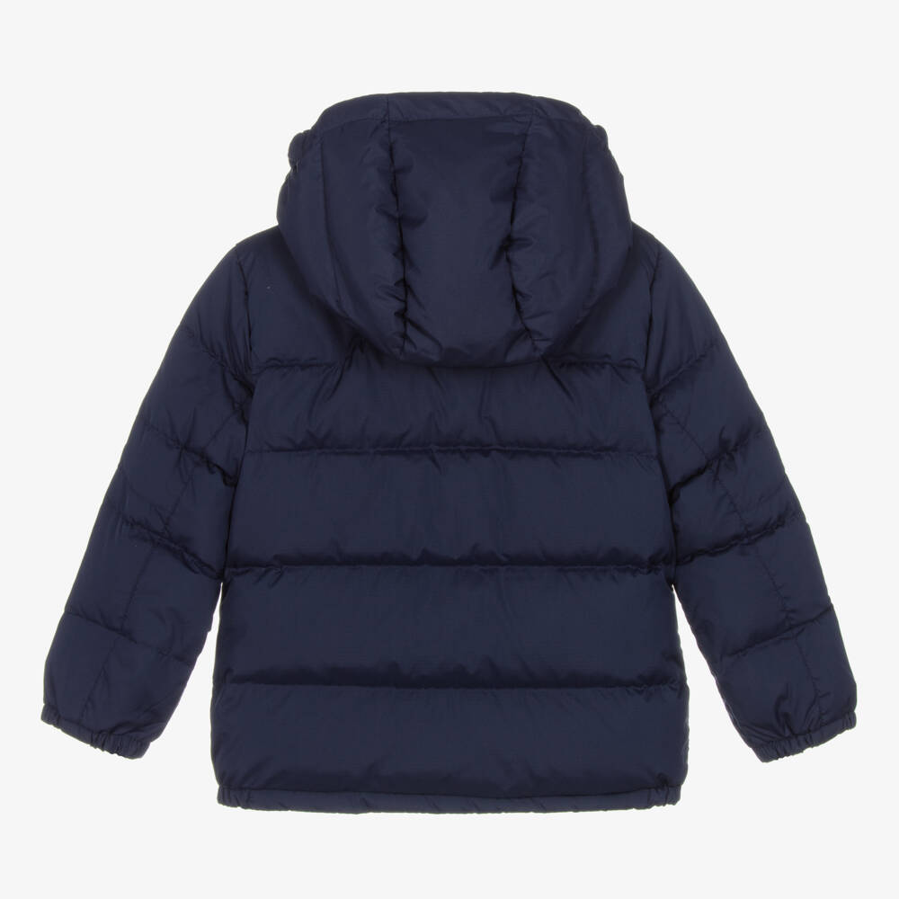 Ralph Lauren-Boys Blue Hooded Padded Jacket | Childrensalon Outlet